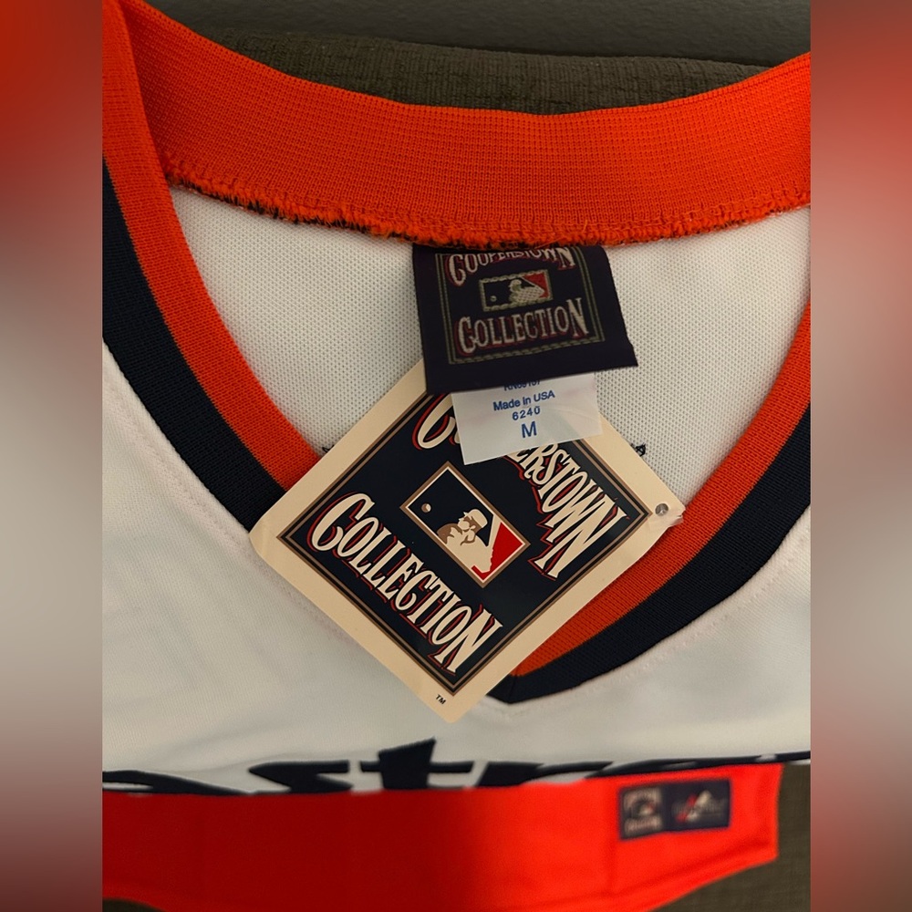 Majestic Authentic Houston Astros Nolan Ryan Retro Throwback Jersey Men’s Sz M - Picture 6 of 8